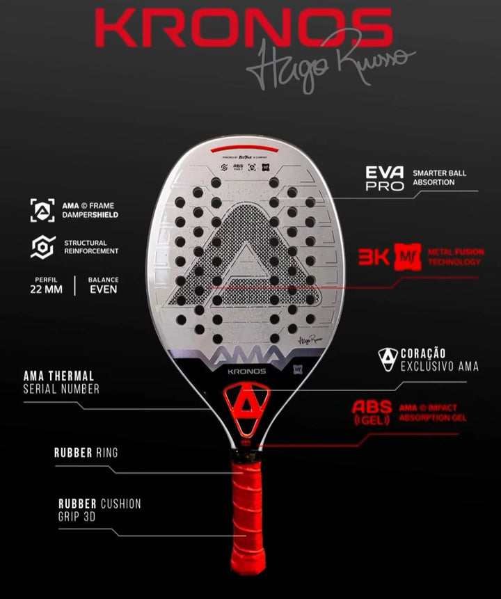 RAQUETE BEACH TENNIS KRONOS 2025 - HUGO RUSSO